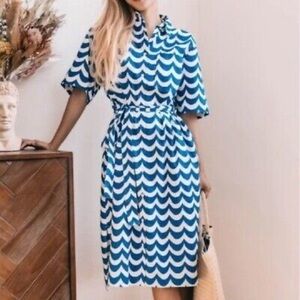 {sold} NWT Marimekko x Uniqlo Wave Shirt Dress